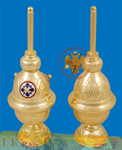 Orthodox Church Holy Myrhh Oil Sprinkler Gold Plated